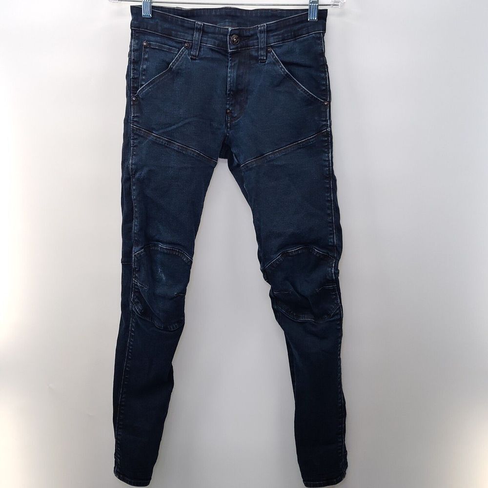 G-Star Raw Jeans Womens 29 *26* Blue 5620 Super‎ Slim Skinny Moto Denim - Picture 3 of 6